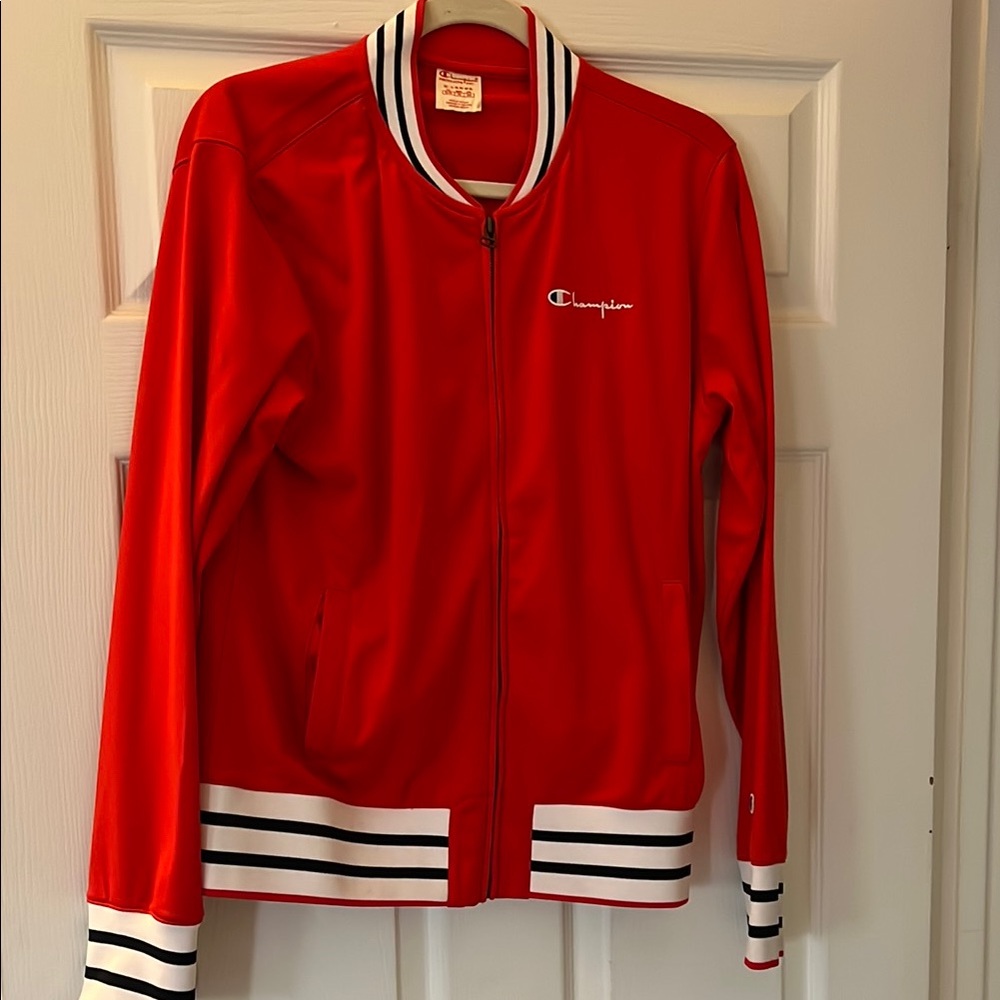 Champion Red Zip-Up Jacket